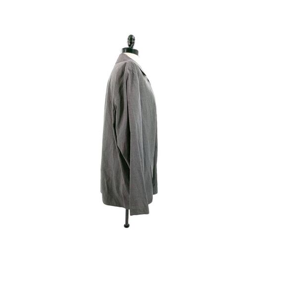 The Works Saks Fifth Avenue Women Long Sleeve Collared Shirt Gray Size 12 - Picture 5 of 12